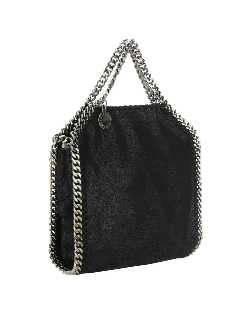 Stella McCartney Tiny Shaggy Top Handle Bag — Black Black