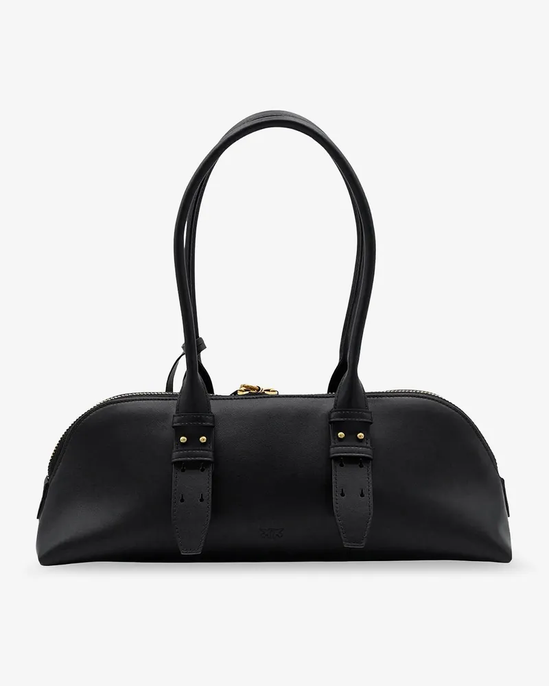 Pinko Women's Leather Shoulder Bag Black Black