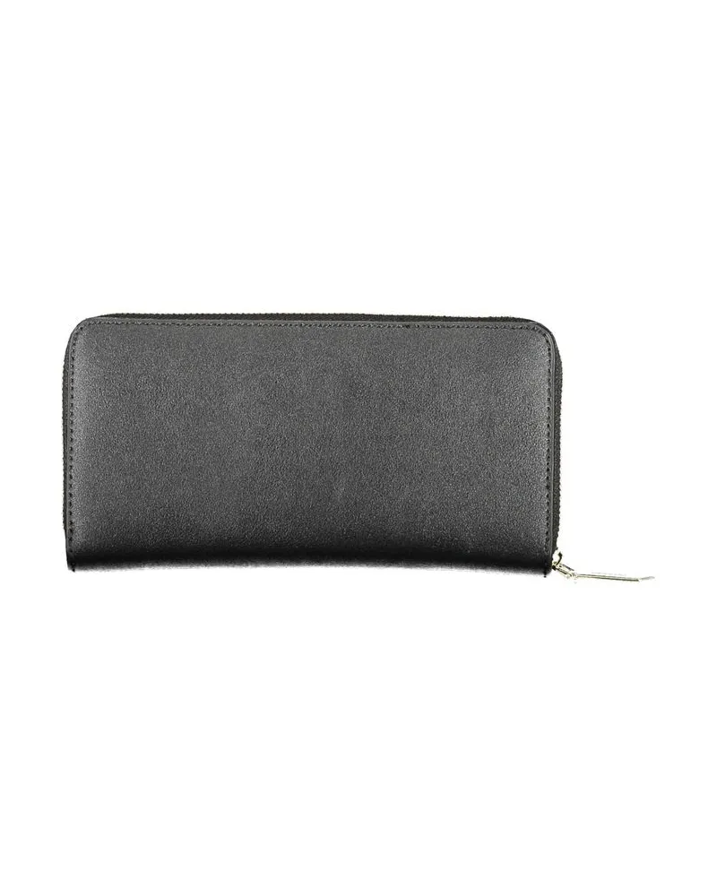 Calvin Klein Logo-Embossed Polyethylene Wallet — Black Black