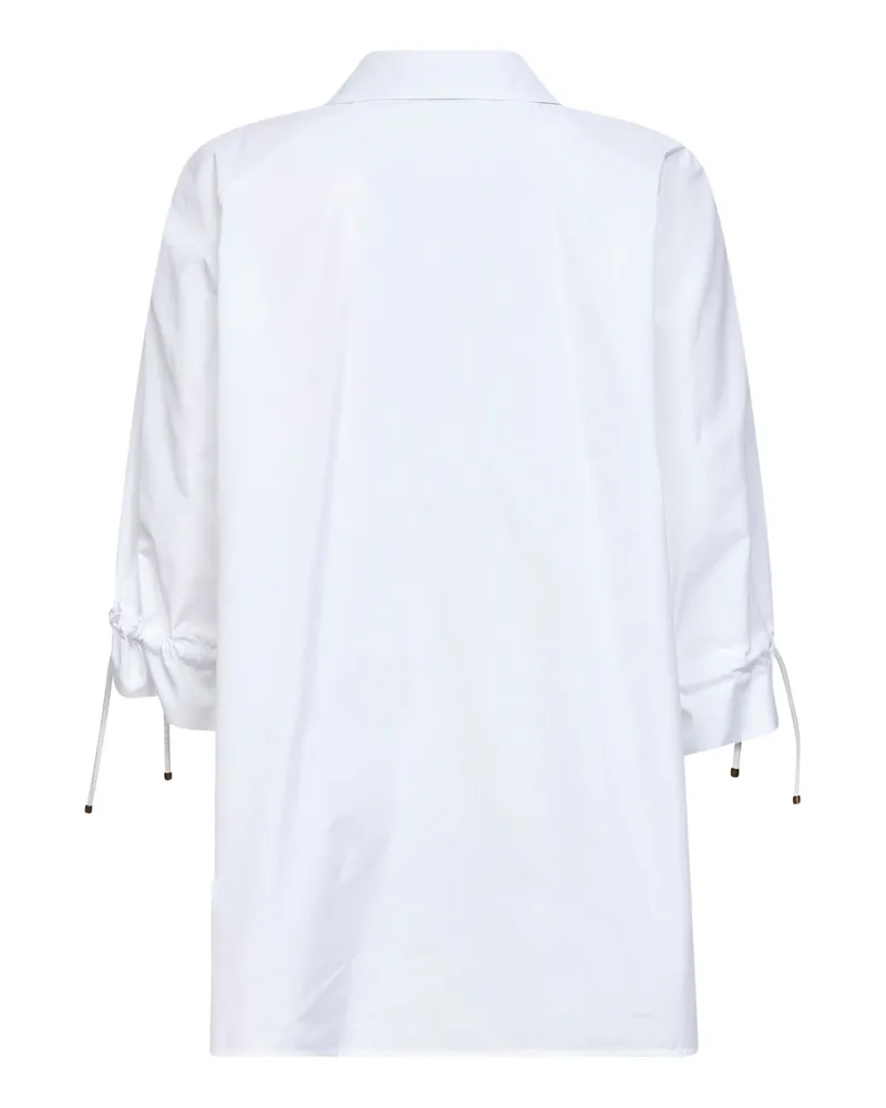 Max Mara Women's Blouse Mxmadorni White Cotton Poplin Shirt White