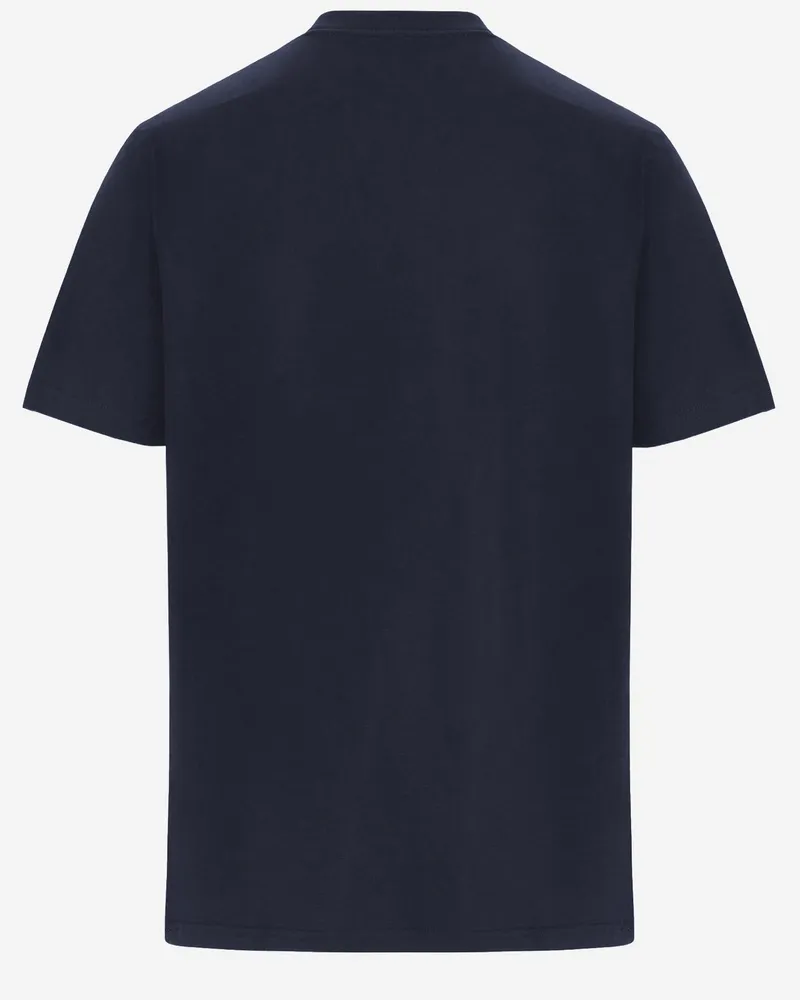 Kitsuné Men's T-Shirt Organic Cotton Navy T-Shirts And Polos 