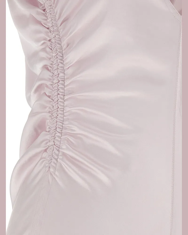SPORTMAX Women's Multicolor Polyester Long Dress Pink