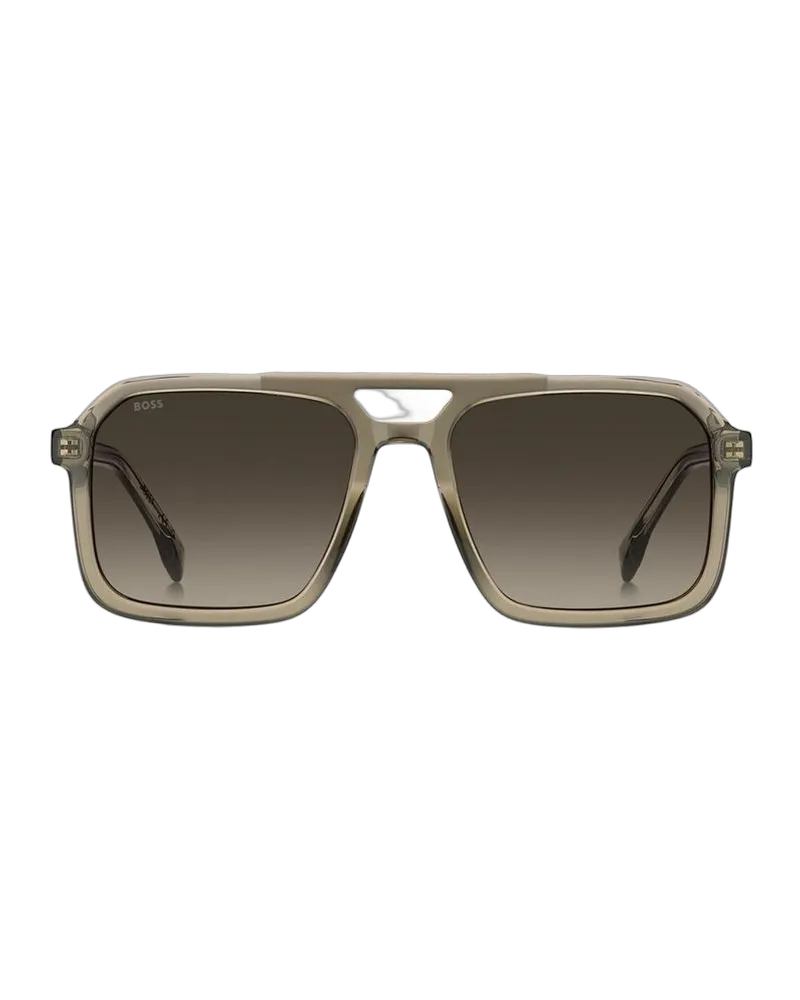 HUGO BOSS Men's Sunglasses Brown Acetate Brown