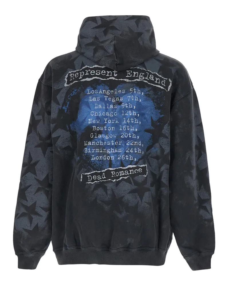 REPRESENT Men Hoodie Romance Black Cotton Sweatshirts Sweater Black