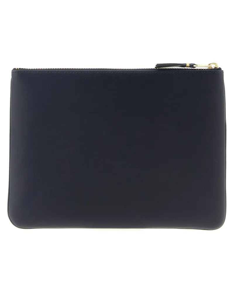 Comme des Garçons Cowhide Leather Card Case — Blue Blue