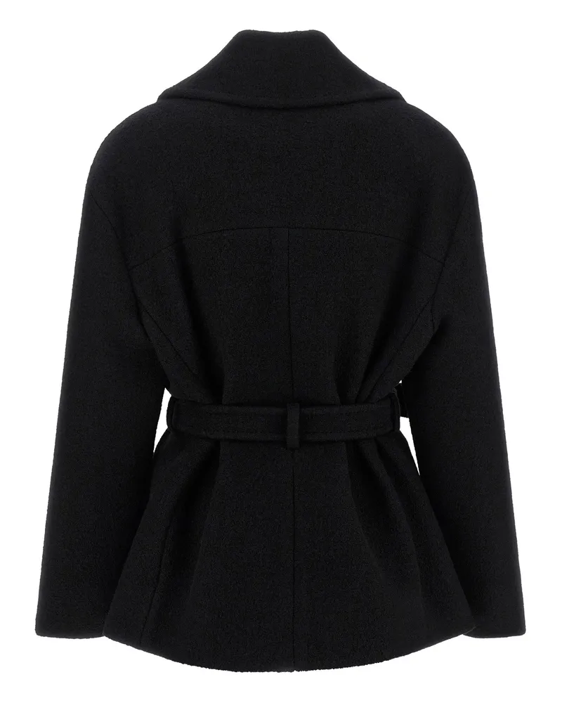 Balmain Anthem Coat — Black Black