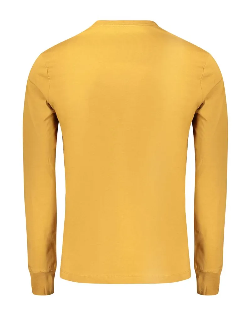 Timberland Embroidered Logo Cotton T-shirt — Gold Gold