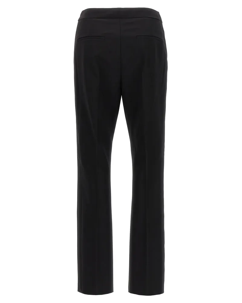 Max Mara Women's Black Virgin Wool Dress Pants Black