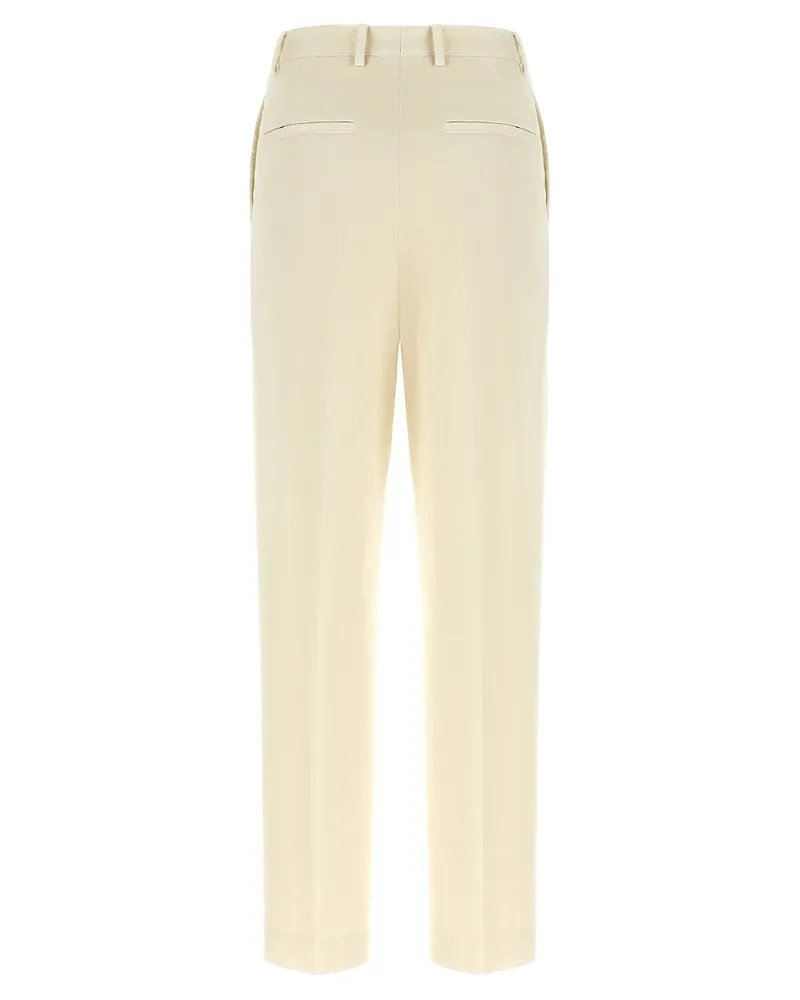 Dries van Noten Pilar Trousers — Cream Cream