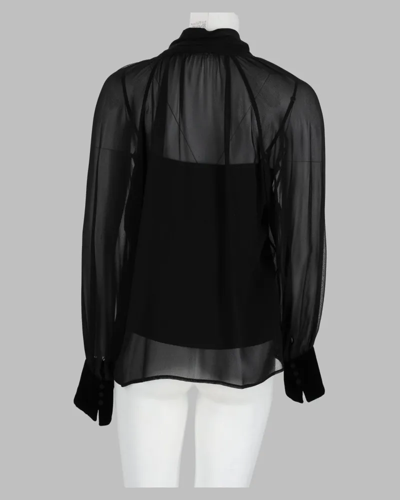 Max Mara Zattera Blouse — Black Black