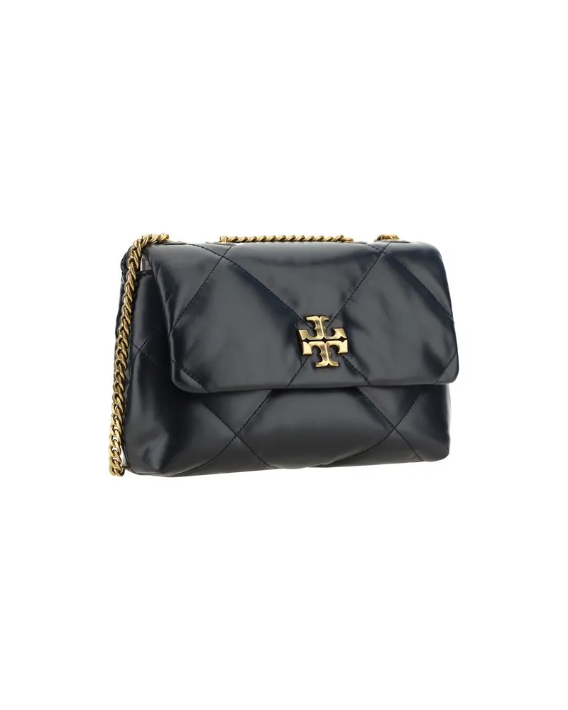 Tory Burch Lambskin Leather Shoulder Bag — Black Black