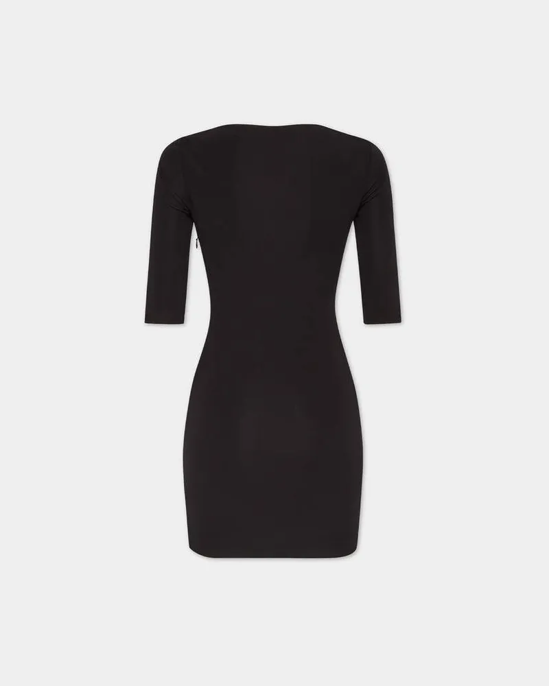 Dsquared2 Scoop-Neck Minidress Dress — Black Black