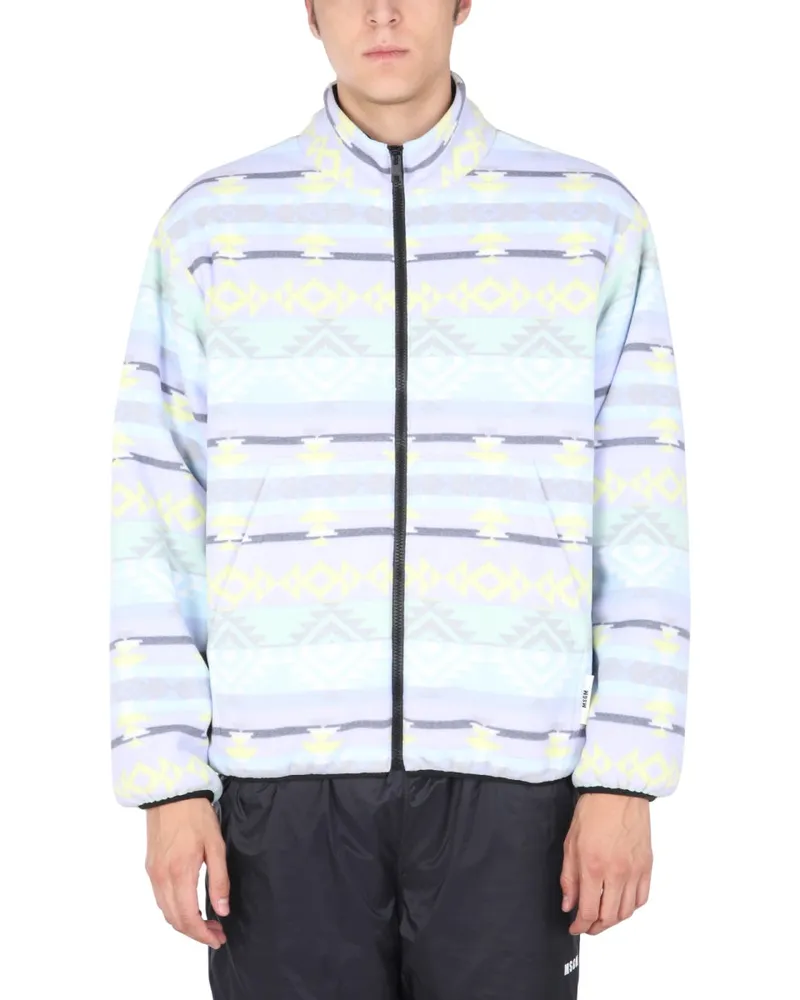 MSGM Multicolour Zip Jacket — Multicolor Multicolor