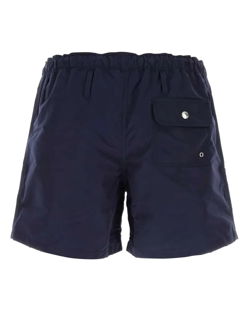 Prada Men's Navy Blue Nylon Swimming Shorts Blu Papoliammidericiclata Costumi Da Bagno Swimwear Navy