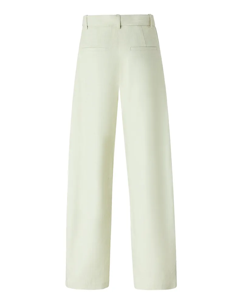 Pinko Women's Trousers With Removable Belt Aquamarine Almost Viscose Green