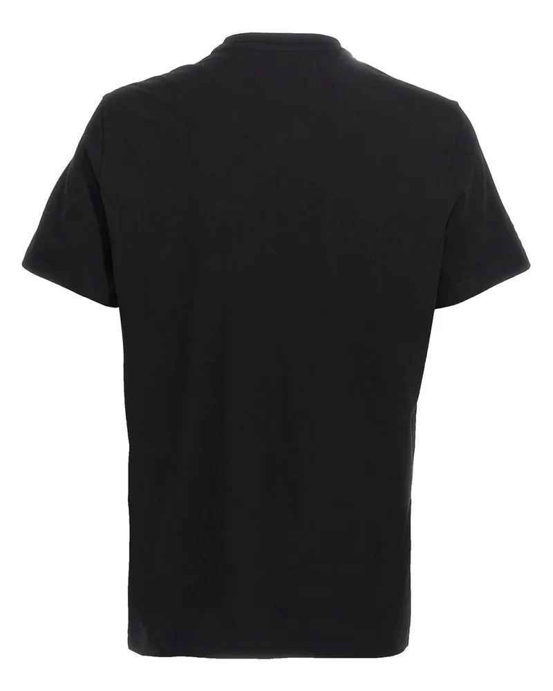 Golden Goose Men Black Cotton T-Shirt Black