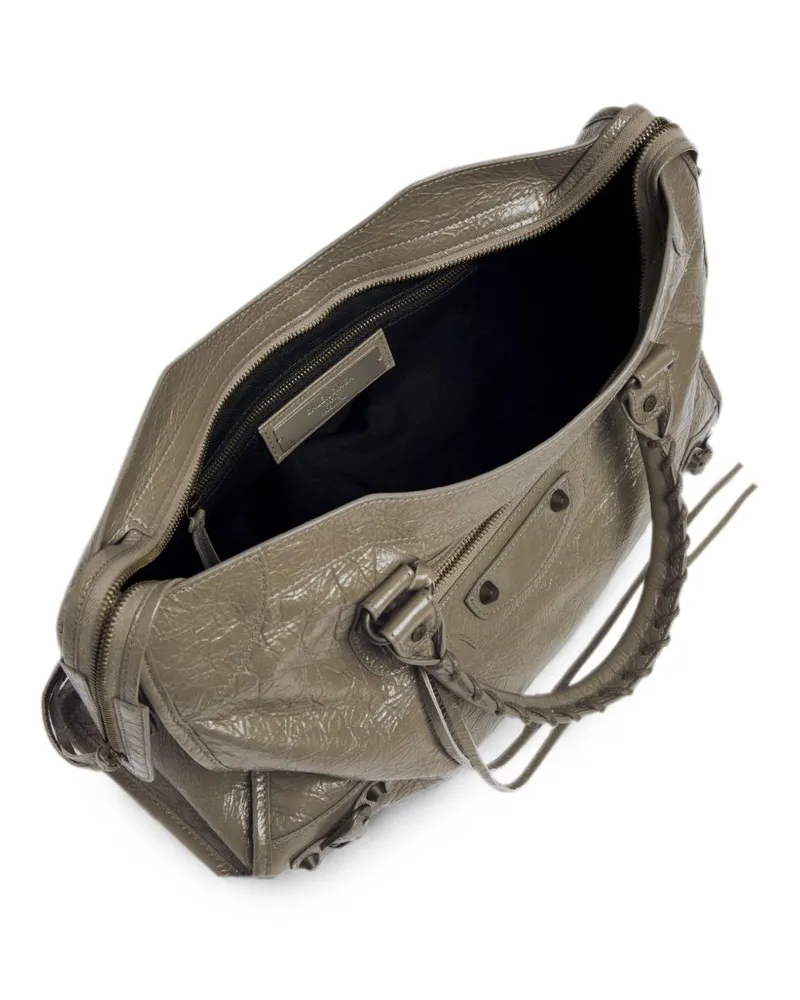 Balenciaga City Shoulder Bag — Grey-Green Grey-green