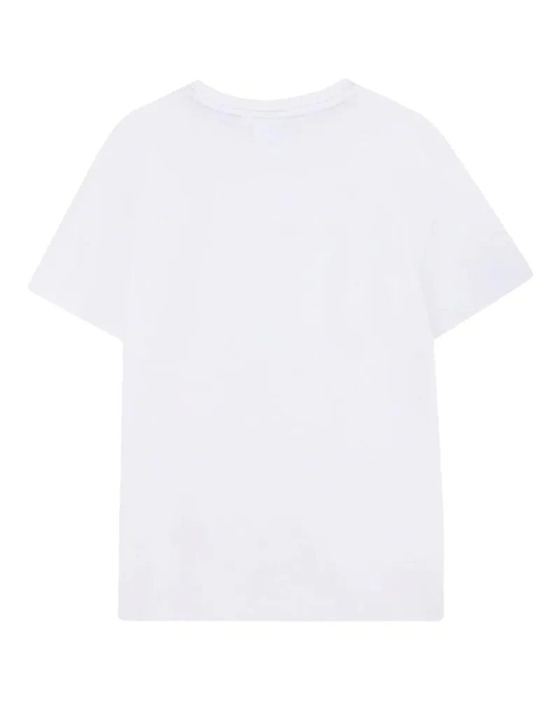 HUGO BOSS Logo-Embroidered Cotton T-Shirt — White White