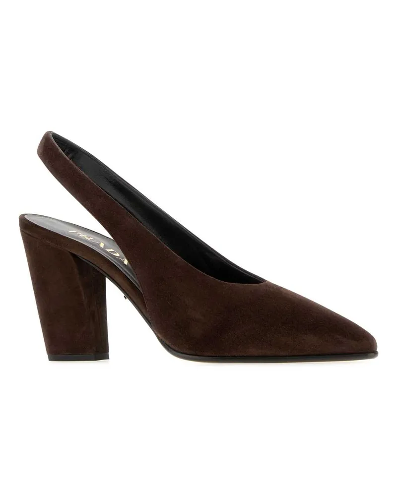 Prada Decollete Heel — Brown Brown