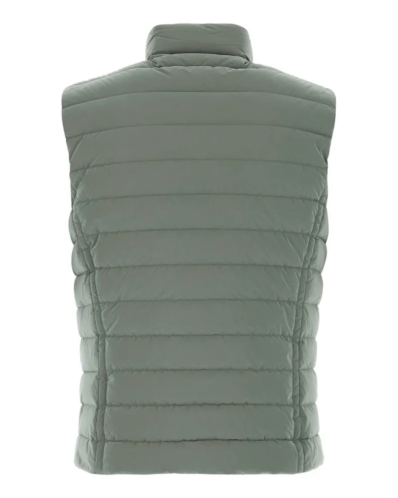 MOORER Men's Sage Green Nylon Blend Calaf Sleeveless Down Jacket Ginepro Piumini Green
