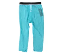 Women Light Blue Dg Logo Nylon Cropped Tights Underwear Elastane Clothing