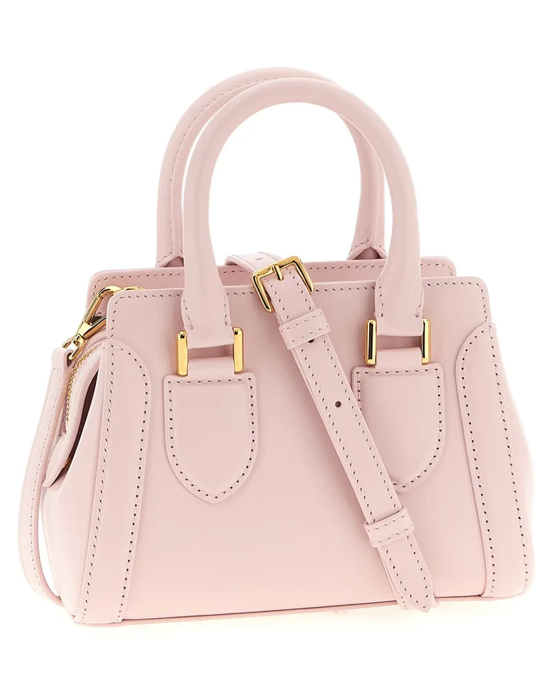 Alexander McQueen Women's Multicolor Calfskin Handbag Bag Pink
