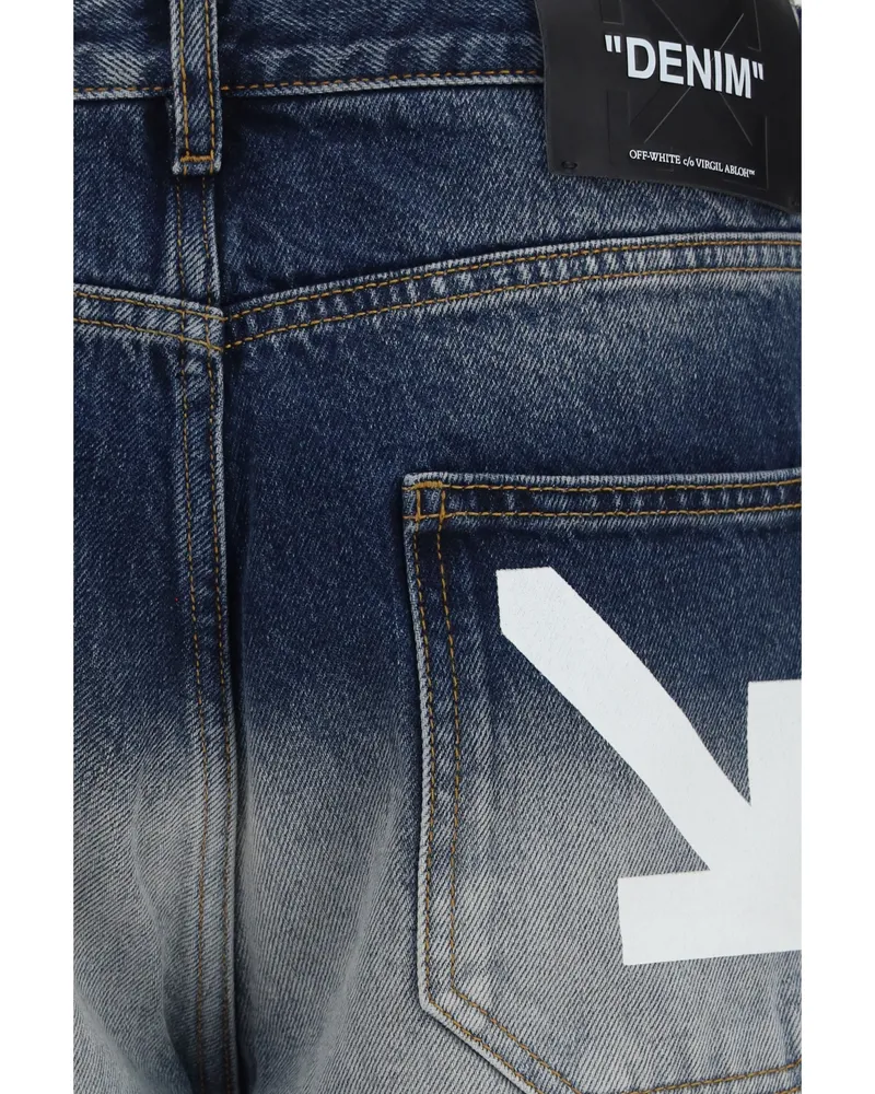 OFF-WHITE Half Arrow Jeans — Blue Blue