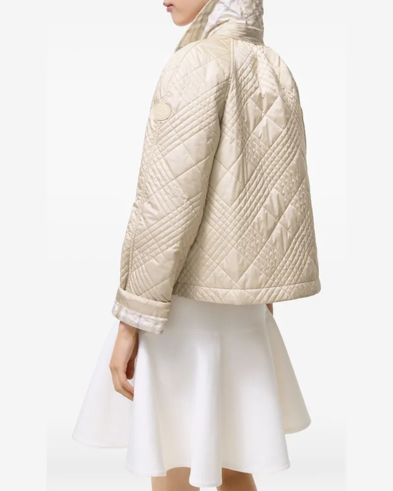 Burberry Quilted Nylon Jacket — Beige Beige