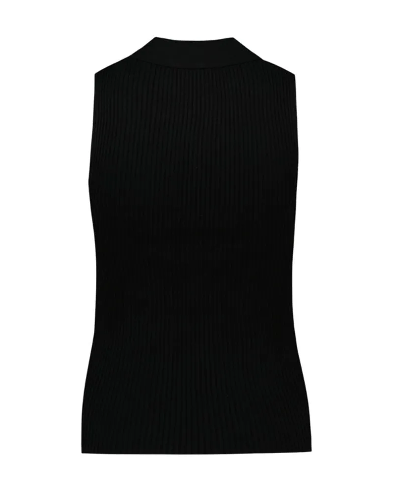 Diesel Women's Lilita Top -  Silk Black Ready-To-Wear T-Shirts Black