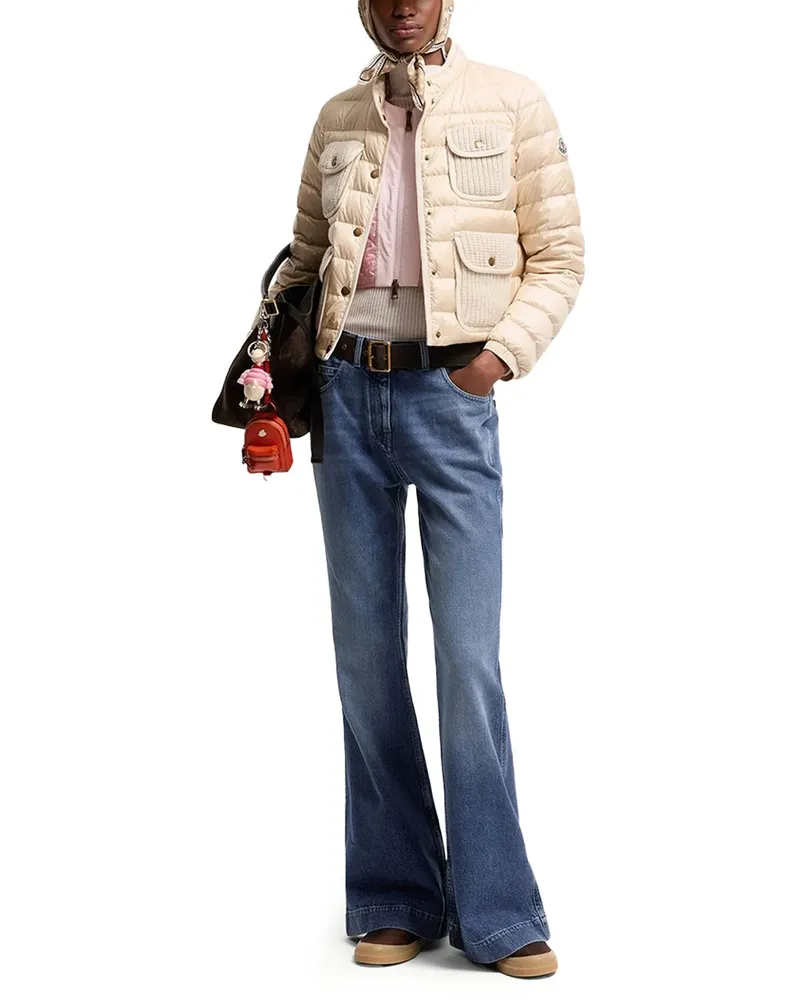 Moncler Wide Leg Denim Jeans — Blue Blue