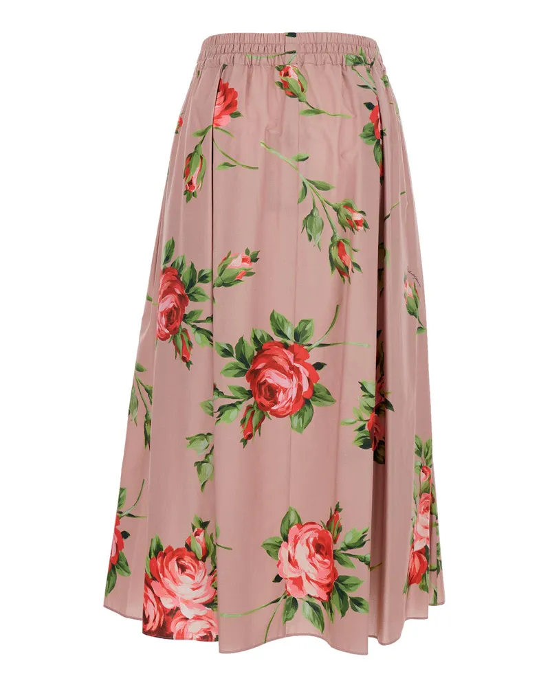 Dolce & Gabbana Women's Skirt Pink Cotton Pink