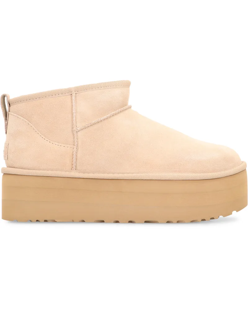 UGG Women's Classic Ultra Mini Sheepskin Boots Beige Beige