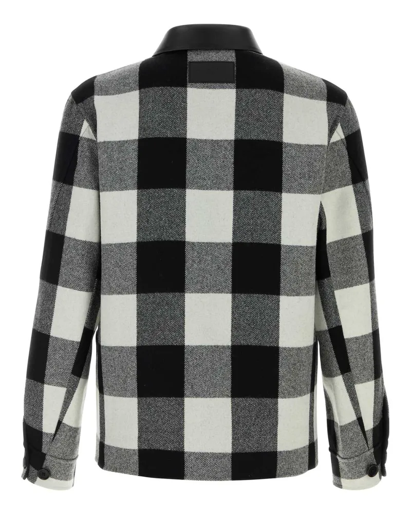 Givenchy Men's Long Overshirt Multicolor Wool Jacket Multicolor