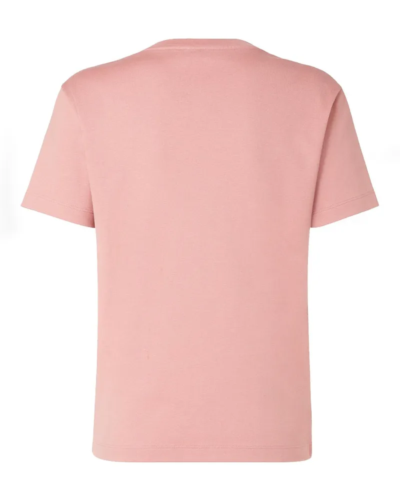 Fendi Logo Print T-Shirt — Pink Pink