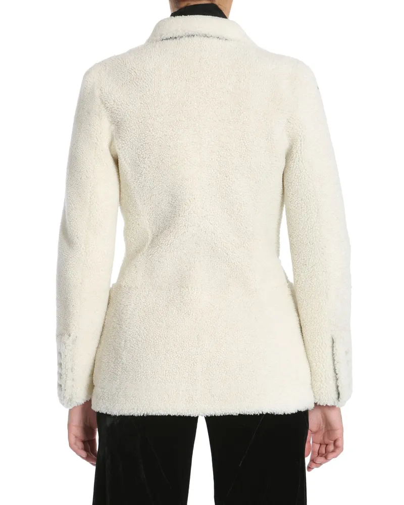 Alexander McQueen Double-Breasted Coat — White White