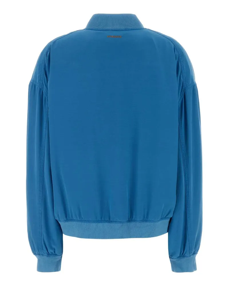 Versace Women's Light-Blue Poplin Jacket Azur Giubbini Blue