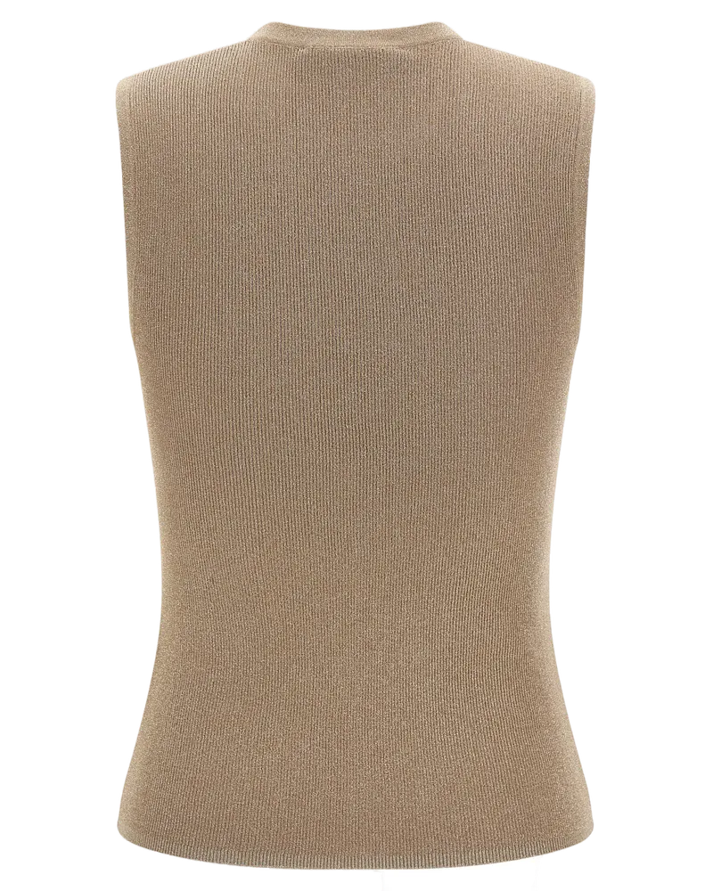 Max Mara MstSante Tank Top — Beige Beige