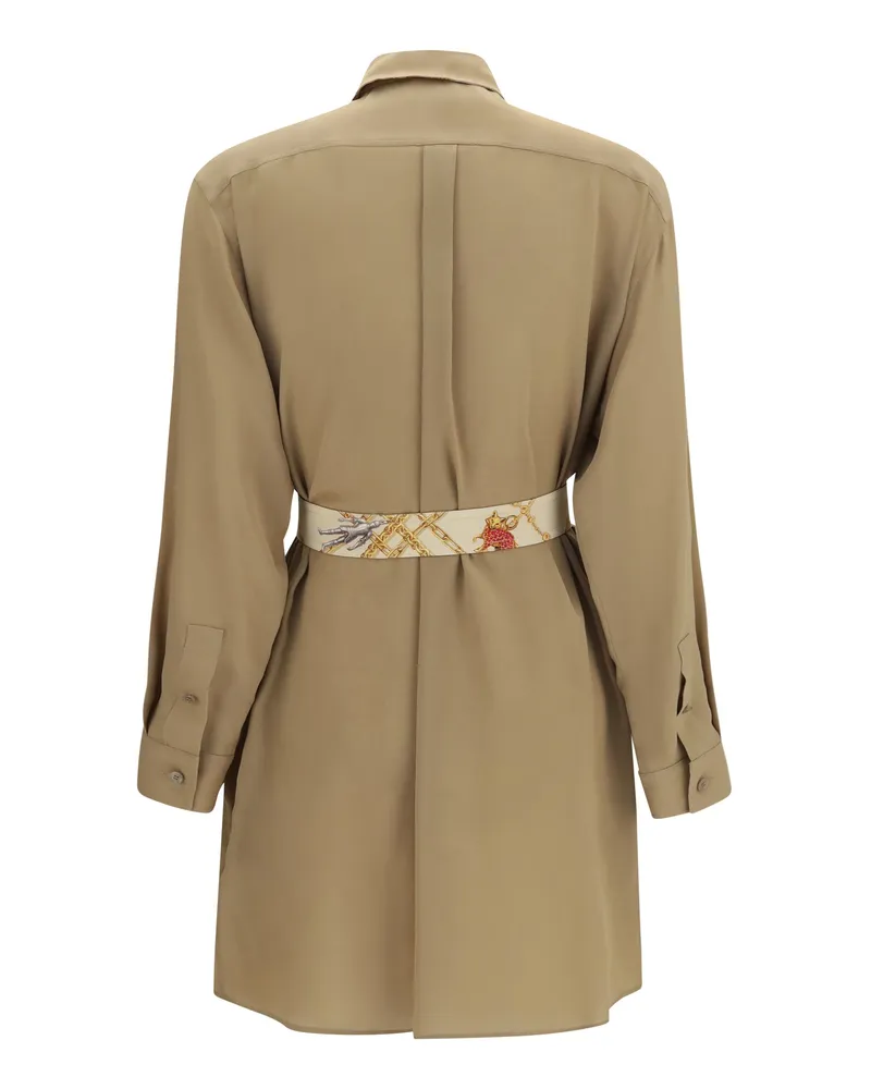 Burberry Women's Silk Crêpe De Chine Shirt Dress Puddle 