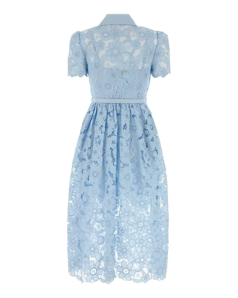 Self-Portrait Women's Dress Blue Polyester Blue