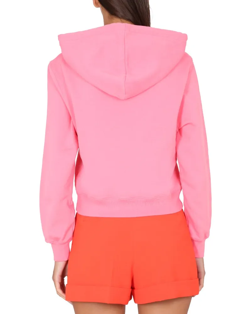 Moschino Logo Crochet Sweatshirt — Pink Pink