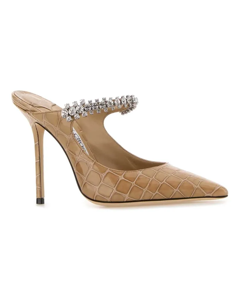 Jimmy Choo Bing100cbh Chai Scarpe Con Tacco High Heel Shoes Beige