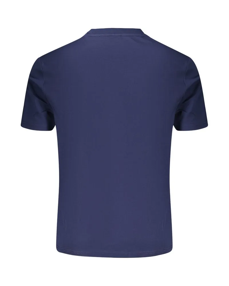 Napapijri Logo-Print Cotton T-Shirt — Navy Navy