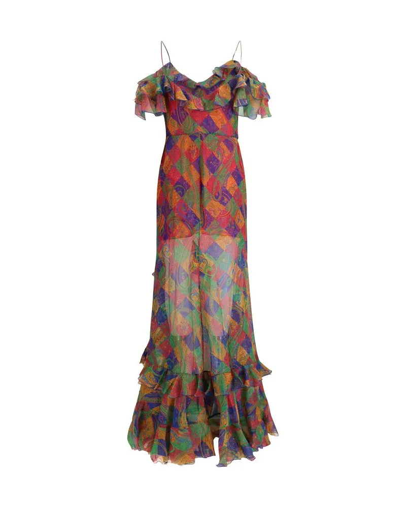 Etro Women's Multicolor Silk Casual Dress Multicolor
