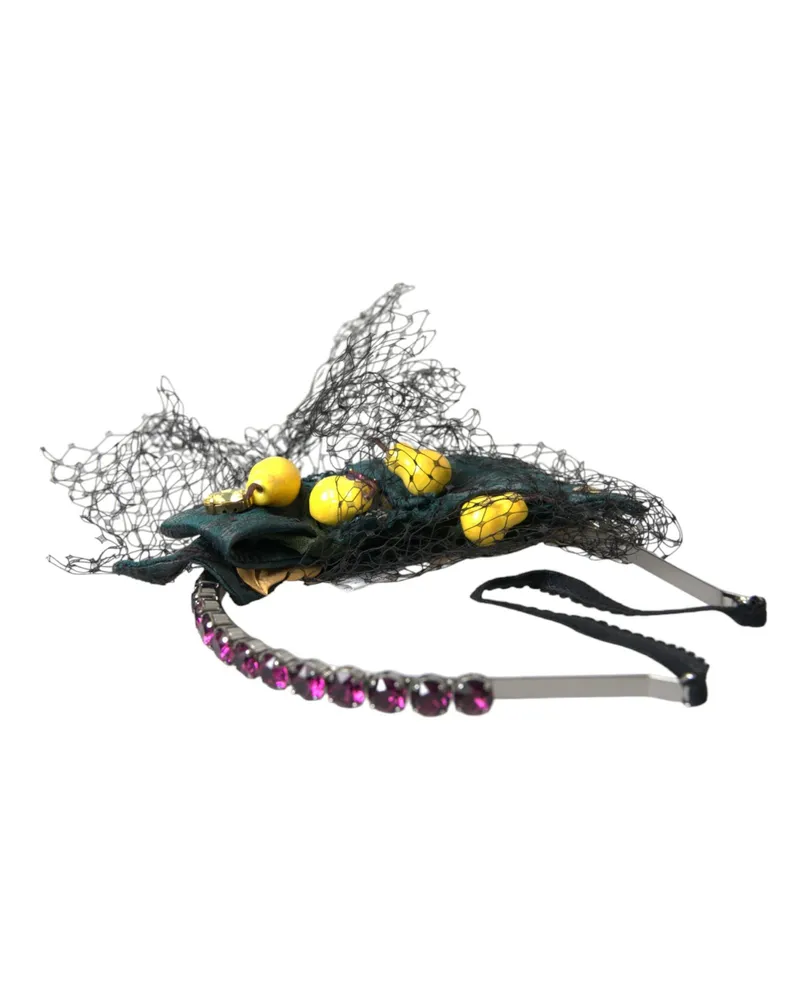 Dolce & Gabbana Lemons Sicily Headband — Black Black