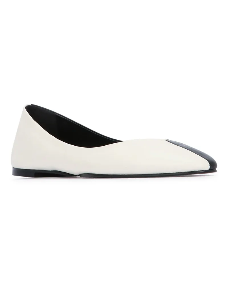 Jacquemus Women's Les Ballerines Ovalo Flat Black Lamb Leather Black