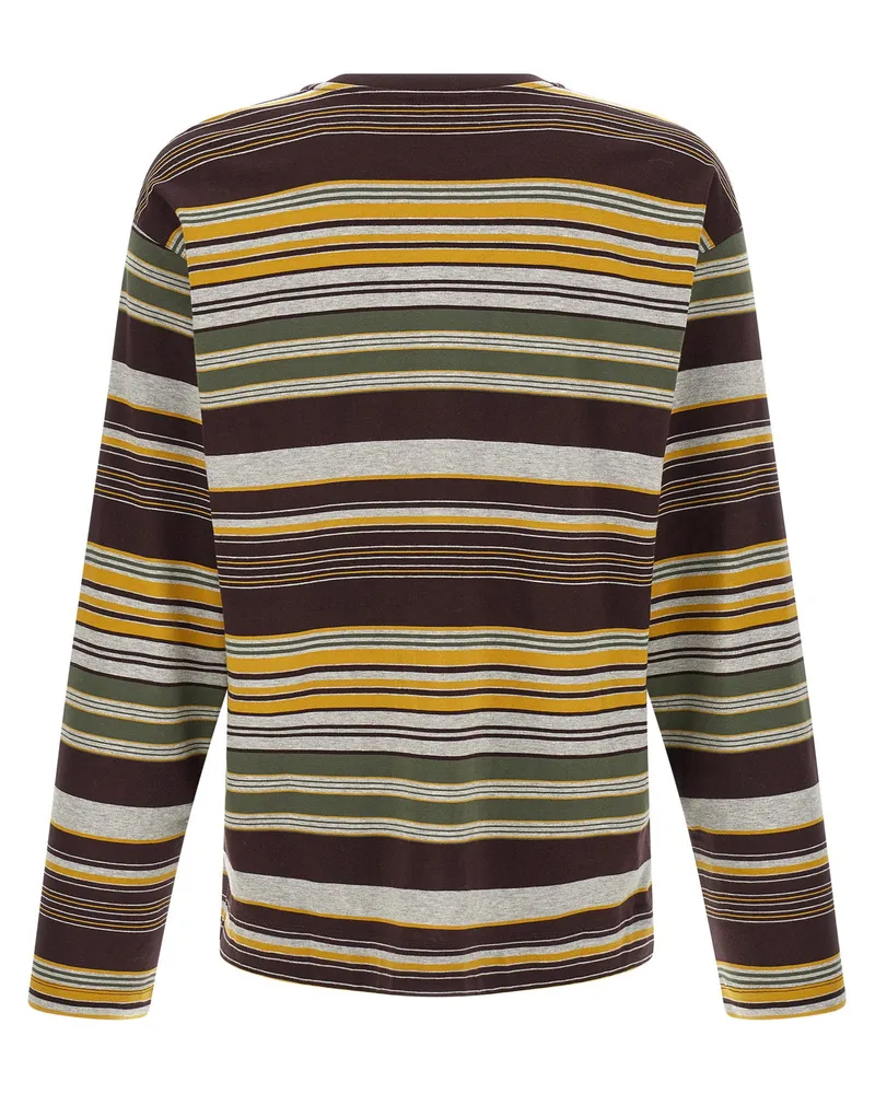 Dries van Noten Multicolored Striped T-Shirt — Brown Brown