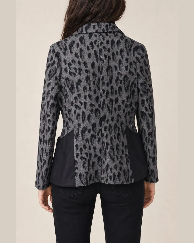 Dior Kidss Grey Leopard Print Jacket Clothing Leopard