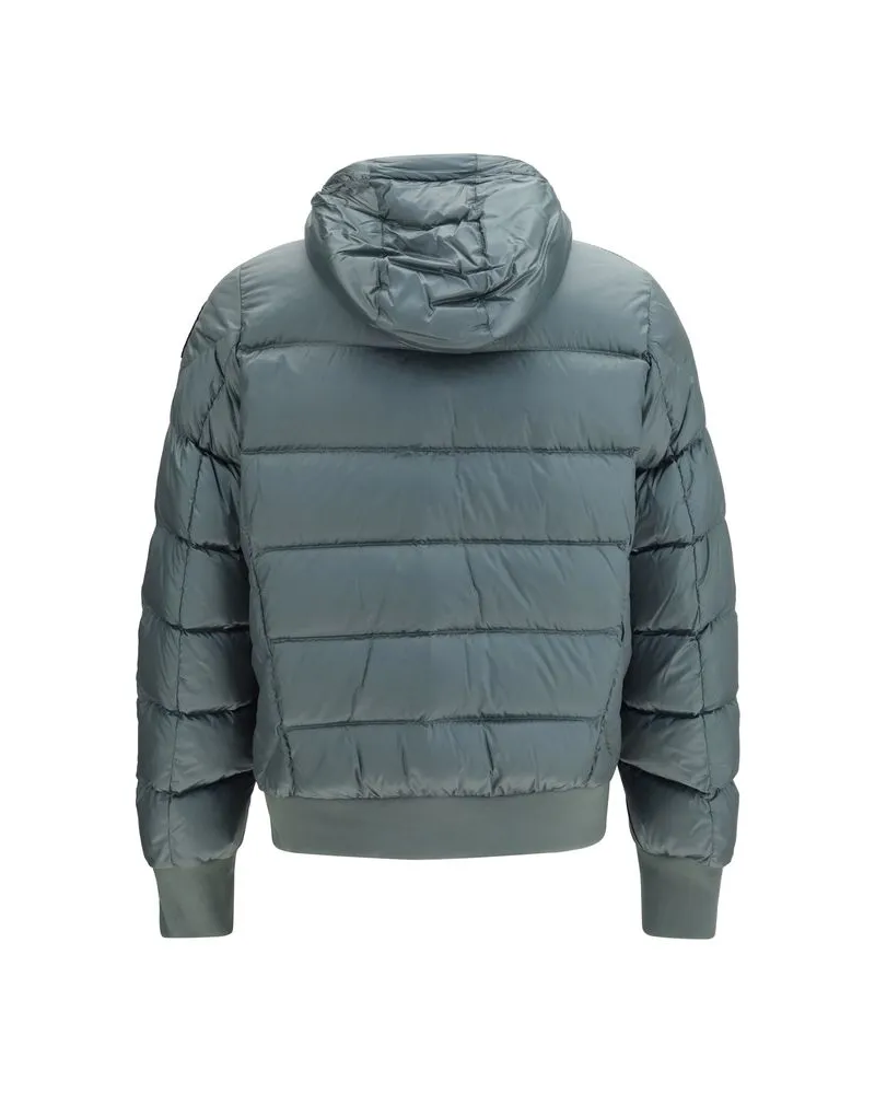 Parajumpers Men's Bicolor Goose Down Full-Length Jacket Clothing Gray