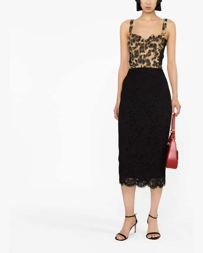 Dolce & Gabbana Lace Skirt — Black Black