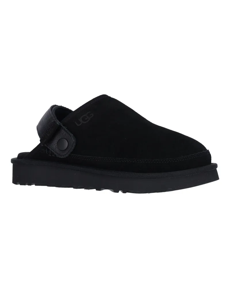 UGG Men's Sandals Black Upper: Leather Black